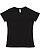 Women's V-Neck Jersey T-Shirt Black 1