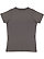Women's V-Neck Jersey T-Shirt Charcoal 1 Back