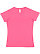 Women's V-Neck Jersey T-Shirt Hot Pink 1