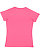 Women's V-Neck Jersey T-Shirt Hot Pink 1 Back
