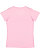 Women's V-Neck Jersey T-Shirt Pink 1 Back