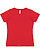 Women's V-Neck Jersey T-Shirt Red 1
