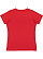 Women's V-Neck Jersey T-Shirt Red 1 Back