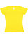Women's V-Neck Jersey T-Shirt Yellow 1