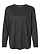 Women's Long Slv Jersey Shirt Black Leopard Ghosted Front View