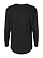 Women's Long Slv Jersey Shirt Black Ghosted Back View