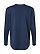 Women's Long Slv Jersey Shirt Denim Ghosted Back View