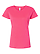 Women's Fine Jersey T-Shirt Hot Pink Ghosted Front View