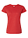 Women's Fine Jersey T-Shirt Vintage Red Ghosted Front View