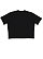 Women's Boxy Jersey T-Shirt Blended Black 1 BACK