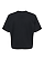 Women's Boxy Jersey T-Shirt Blended Black Ghosted Back View