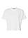 Women's Boxy Jersey T-Shirt Blended White Ghosted Front View