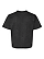 Women's Boxy Jersey T-Shirt Black Leopard Ghosted Back View