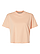 Women's Boxy Jersey T-Shirt Peachy Ghosted Front View