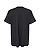 Women's Hi-Lo Jersey T-Shirt Black Ghosted Back View