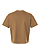 Unisex Boxy Jersey T-Shirt Coyote Brown Ghosted Back View