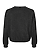 Women's Fleece Sweatshirt Black Leopard Ghosted Back View