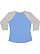 Women's Baseball Shirt Carolina Blue/Vintage Heather 1 Back