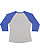Women's Baseball Shirt Vintage Heather/Vintage Royal 1 Back