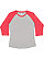 Women's Baseball Shirt Vintage Heather/Vintage Red 1