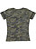Womens V-Neck Football T-Shirt Vintage Camo/Vintage Smoke 1 Back