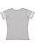 Womens V-Neck Football T-Shirt Vintage Heather/Blended White 1 Back