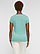 Women's V-Neck Melange T-Shirt 1 Back