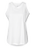Women's Fine Jersey Tank Top White Ghosted Front View