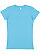 Women's Fitted Jersey T-Shirt Aqua 1