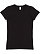 Women's Fitted Jersey T-Shirt Black 1