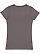 Women's Fitted Jersey T-Shirt Charcoal 1 Back