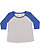 LADIES CURVY BASEBALL TEE Vintage Heather/Vintage Royal 1