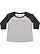LADIES CURVY BASEBALL TEE Vintage Heather/Vintage Smoke 1