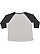 LADIES CURVY BASEBALL TEE Vintage Heather/Vintage Smoke 1 Back