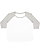 LADIES CURVY BASEBALL TEE White/Vintage Heather 1