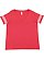Women's Curvy Football T-Shirt Vintage Red/Blended White 1