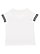 Women's Curvy Football T-Shirt White/Black 1 Back