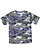 Camouflage Fine Jersey T-Shirt Blue Woodland 1