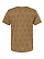 Five Star T-Shirt Coyote Brown Star Ghosted Back View