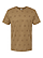 Five Star T-Shirt Coyote Brown Star Ghosted Front View