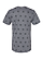 Five Star T-Shirt Granite Heather Star Ghosted Back View