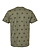 Five Star T-Shirt Military Green Star Ghosted Back View