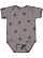 Infant Five Star Bodysuit Granite Heather Star 1 Open