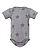 Infant Five Star Bodysuit Granite Heather Star Ghosted Front View