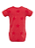 Infant Five Star Bodysuit Red Star Ghosted Back View