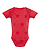Infant Five Star Bodysuit Red Star Ghosted Front View