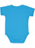 Infant Baby Rib Bodysuit Aqua 1 Back