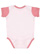 Infant Baby Rib Bodysuit Ballerina/Mauvelous 1 Back