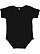 Infant Baby Rib Bodysuit Black 1