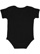Infant Baby Rib Bodysuit Black 1 Back